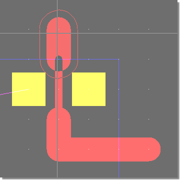 BAE Version 6.4: Layout Editor Hotkey Function for Trace Necking with DRC